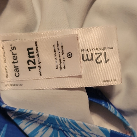 Infant 2-Piece Floral Swimsuit size 12 M by Carters - Picture 7 of 8